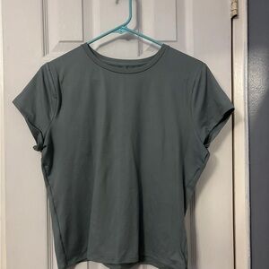 Hollister Soft Stretch Seamless Fabric Tee in Teal XL & Long